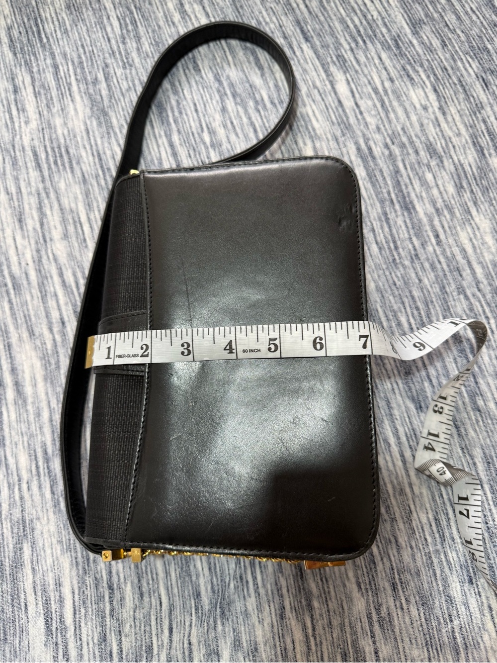 Balenciaga Black Shoulder Bag with Gold-Tone Hardware - Picture 8 of 10